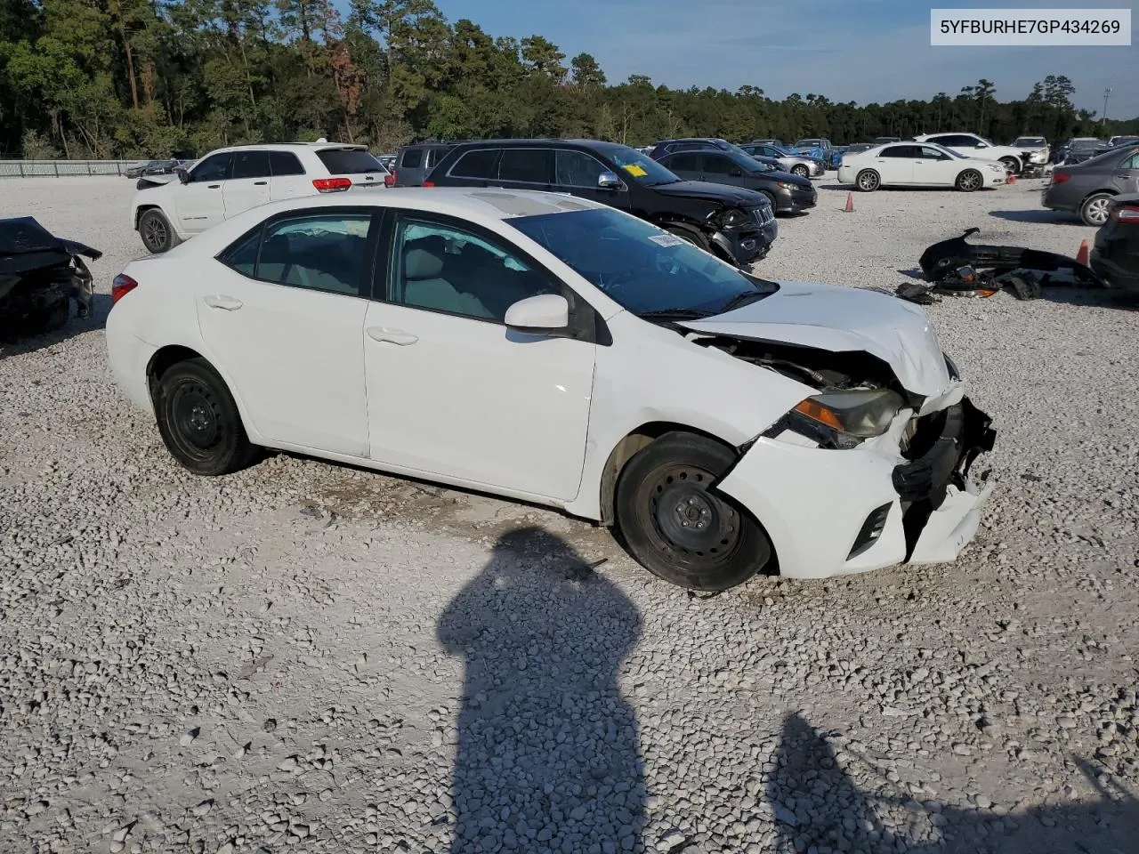 5YFBURHE7GP434269 2016 Toyota Corolla L