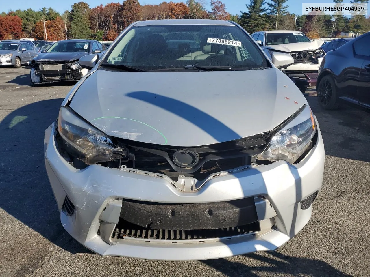 5YFBURHE8GP404939 2016 Toyota Corolla L