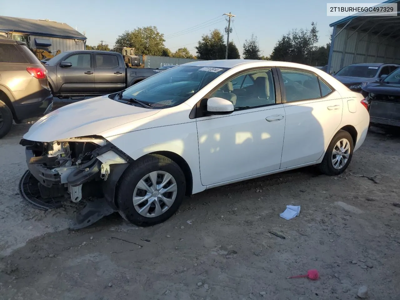 2016 Toyota Corolla L VIN: 2T1BURHE6GC497329 Lot: 77110814