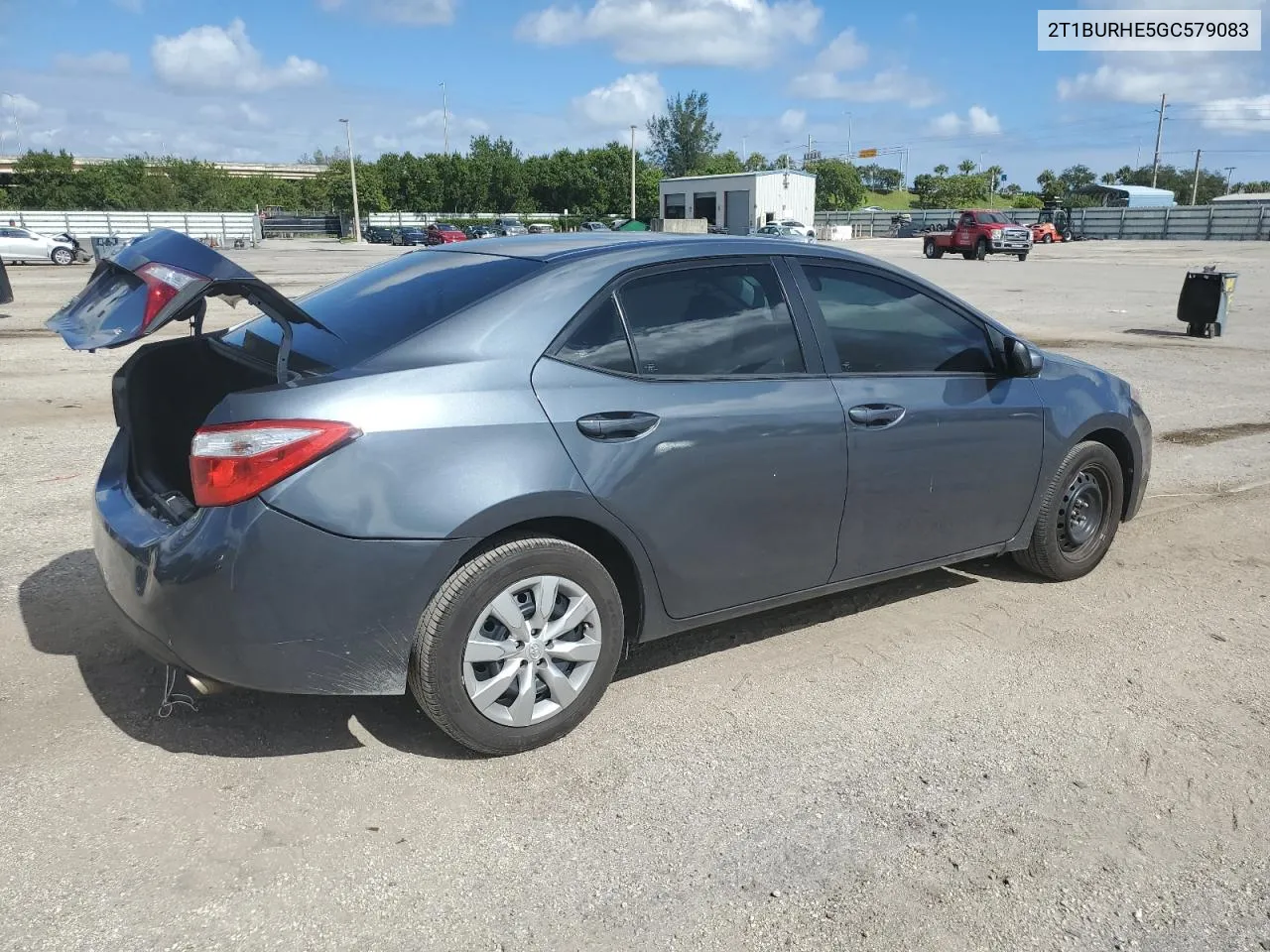 2016 Toyota Corolla L VIN: 2T1BURHE5GC579083 Lot: 77154034