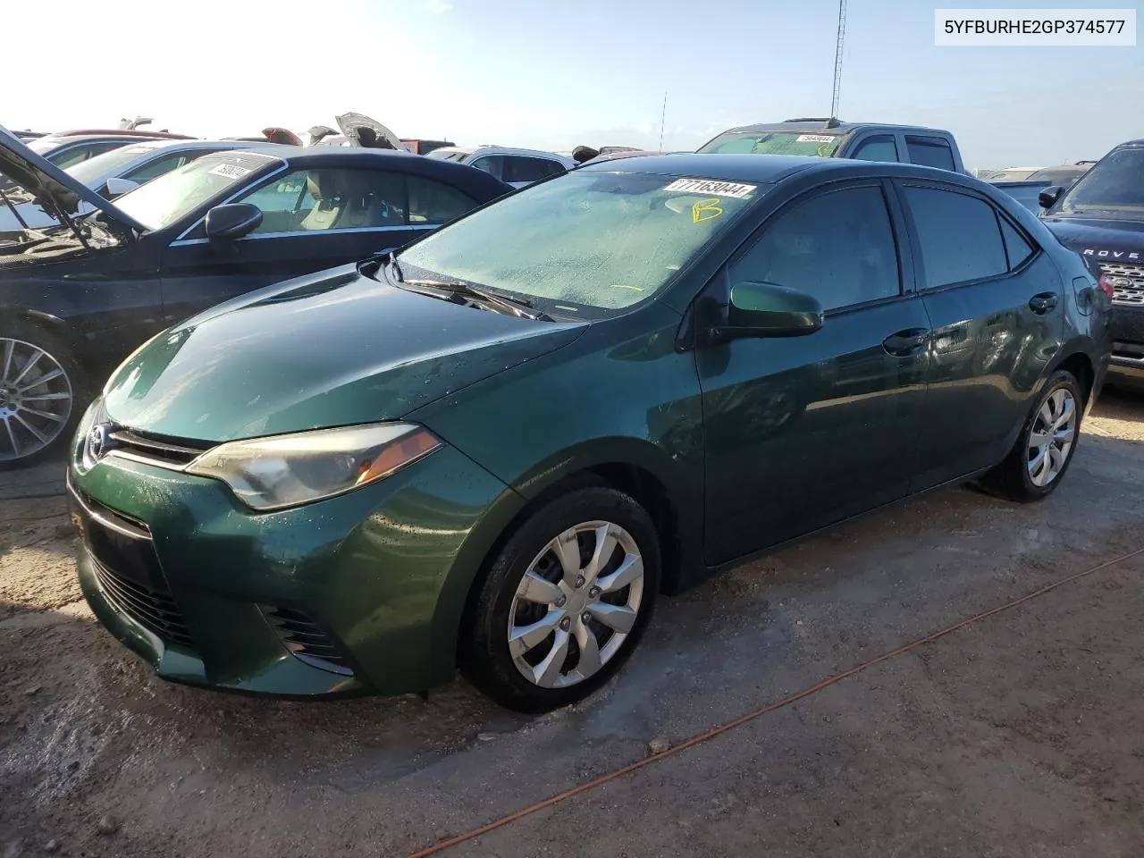 5YFBURHE2GP374577 2016 Toyota Corolla L