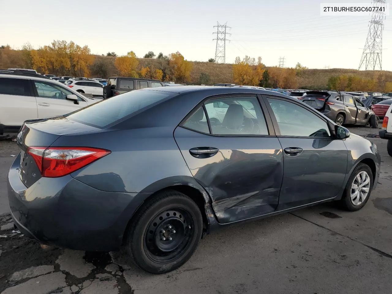 2016 Toyota Corolla L VIN: 2T1BURHE5GC607741 Lot: 77219264