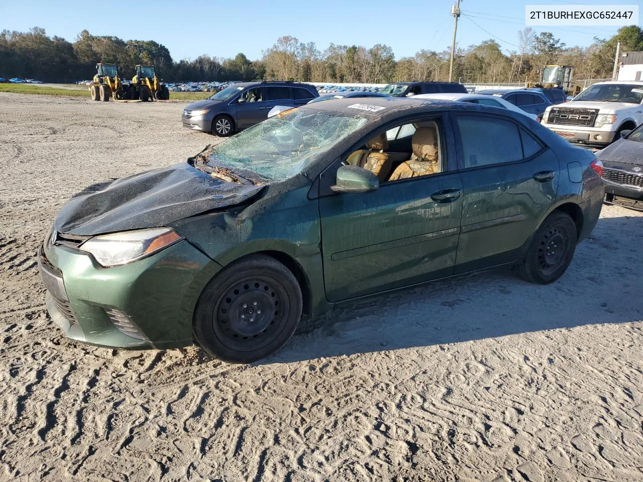 2016 Toyota Corolla L VIN: 2T1BURHEXGC652447 Lot: 77229944