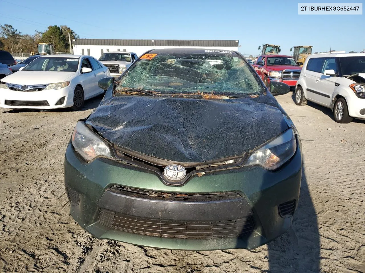 2016 Toyota Corolla L VIN: 2T1BURHEXGC652447 Lot: 77229944