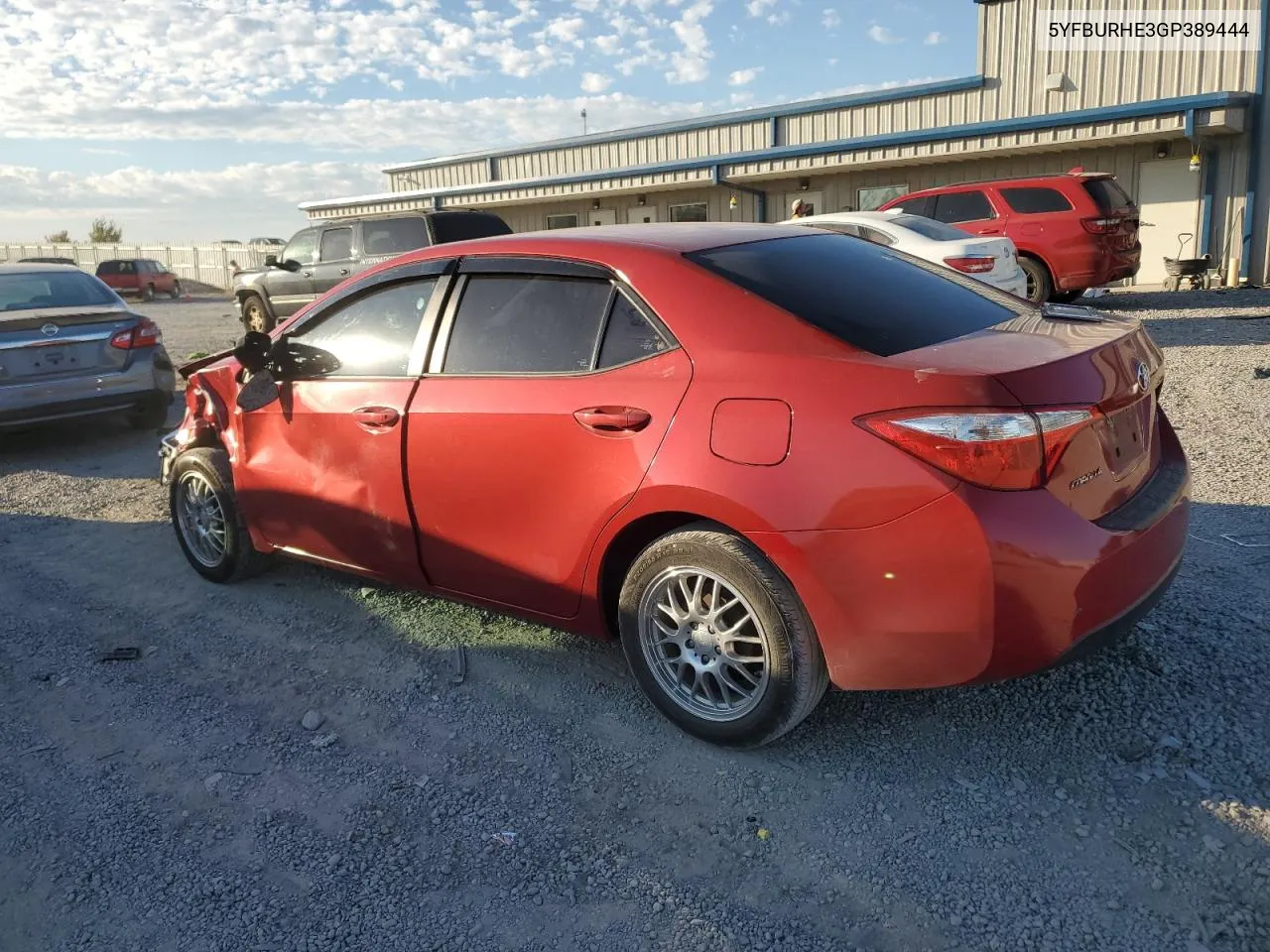 2016 Toyota Corolla L VIN: 5YFBURHE3GP389444 Lot: 77302934