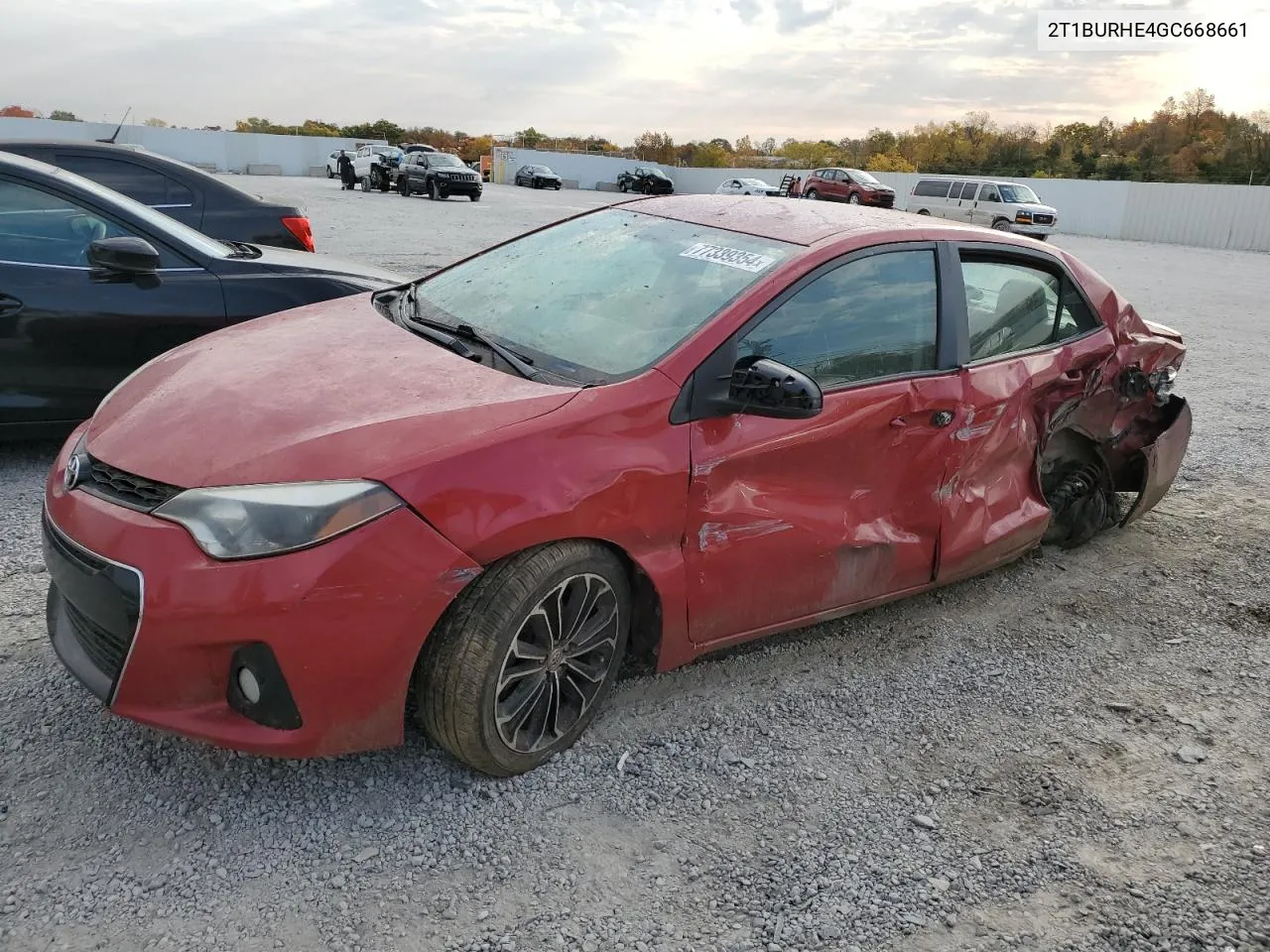 2016 Toyota Corolla L VIN: 2T1BURHE4GC668661 Lot: 77339354