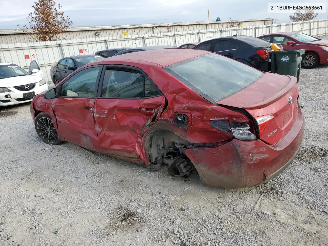 2016 Toyota Corolla L VIN: 2T1BURHE4GC668661 Lot: 77339354