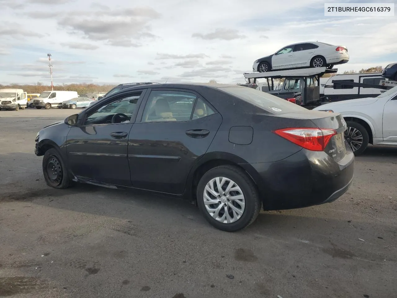 2016 Toyota Corolla L VIN: 2T1BURHE4GC616379 Lot: 77342324