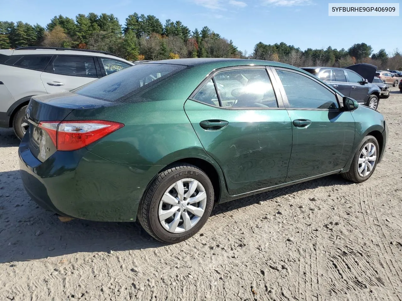 2016 Toyota Corolla L VIN: 5YFBURHE9GP406909 Lot: 77383684