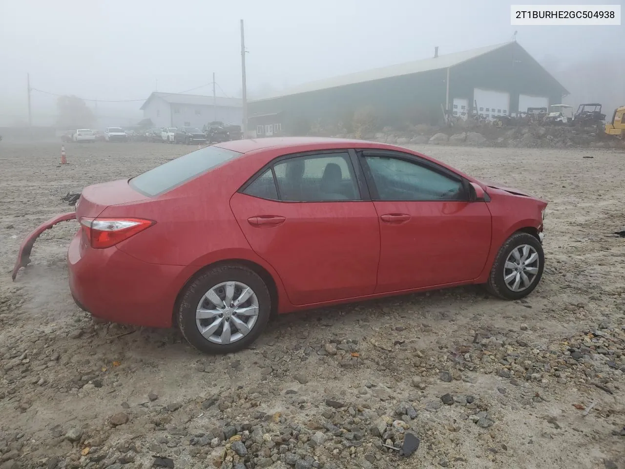 2016 Toyota Corolla L VIN: 2T1BURHE2GC504938 Lot: 77399644