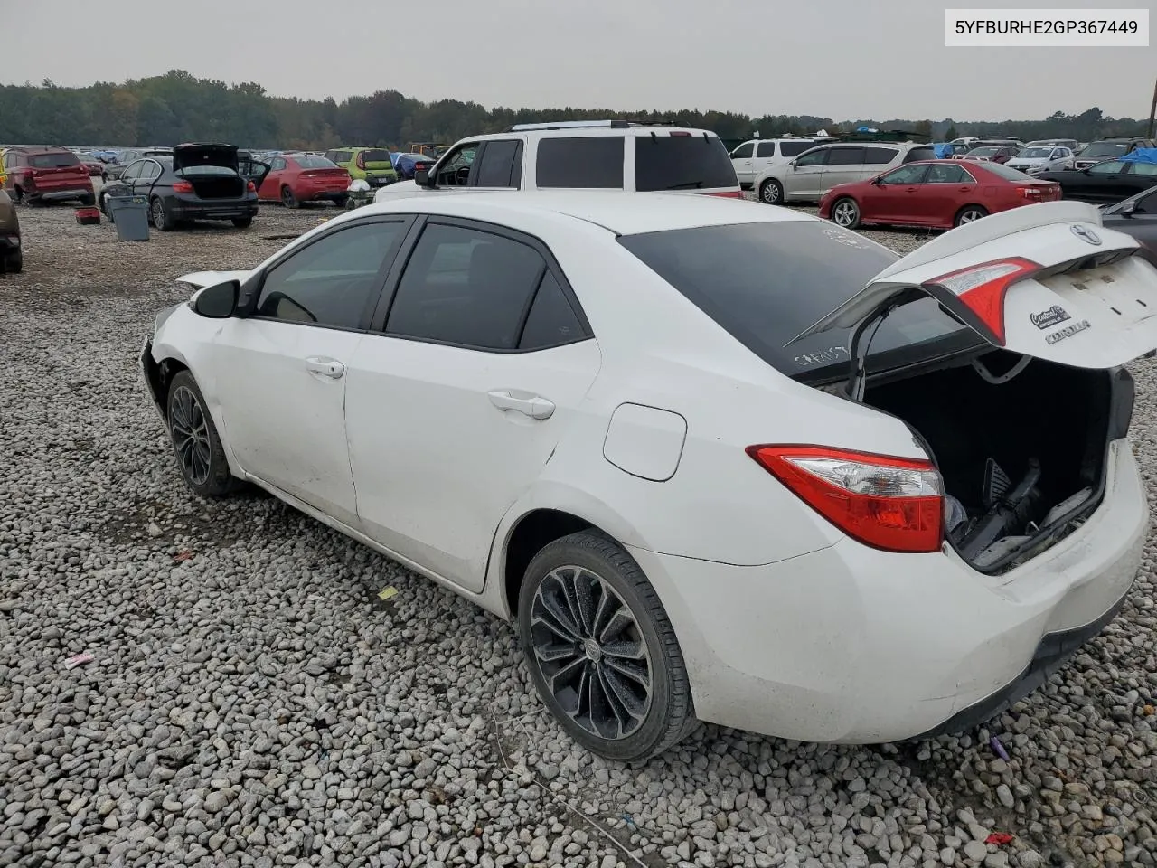 2016 Toyota Corolla L VIN: 5YFBURHE2GP367449 Lot: 77426444