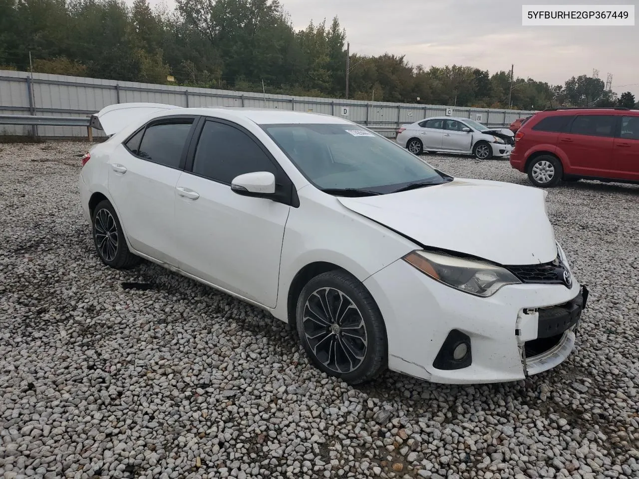 2016 Toyota Corolla L VIN: 5YFBURHE2GP367449 Lot: 77426444