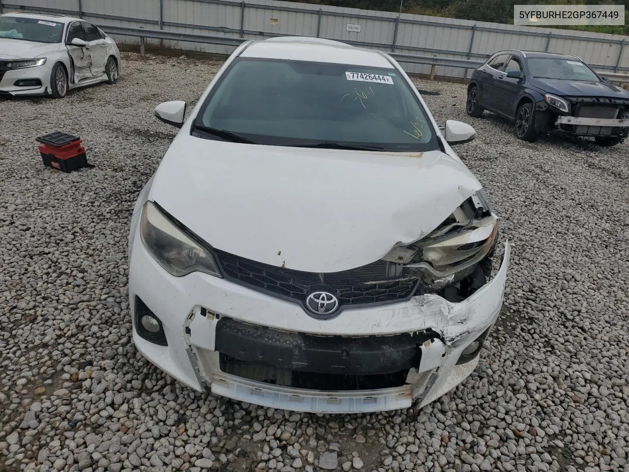 2016 Toyota Corolla L VIN: 5YFBURHE2GP367449 Lot: 77426444