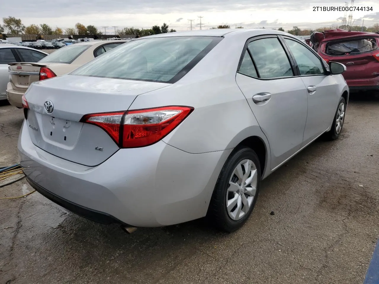 2016 Toyota Corolla L VIN: 2T1BURHE0GC744134 Lot: 77499964