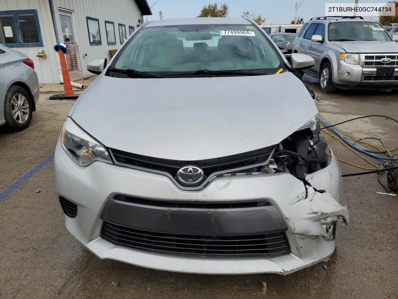 2016 Toyota Corolla L VIN: 2T1BURHE0GC744134 Lot: 77499964