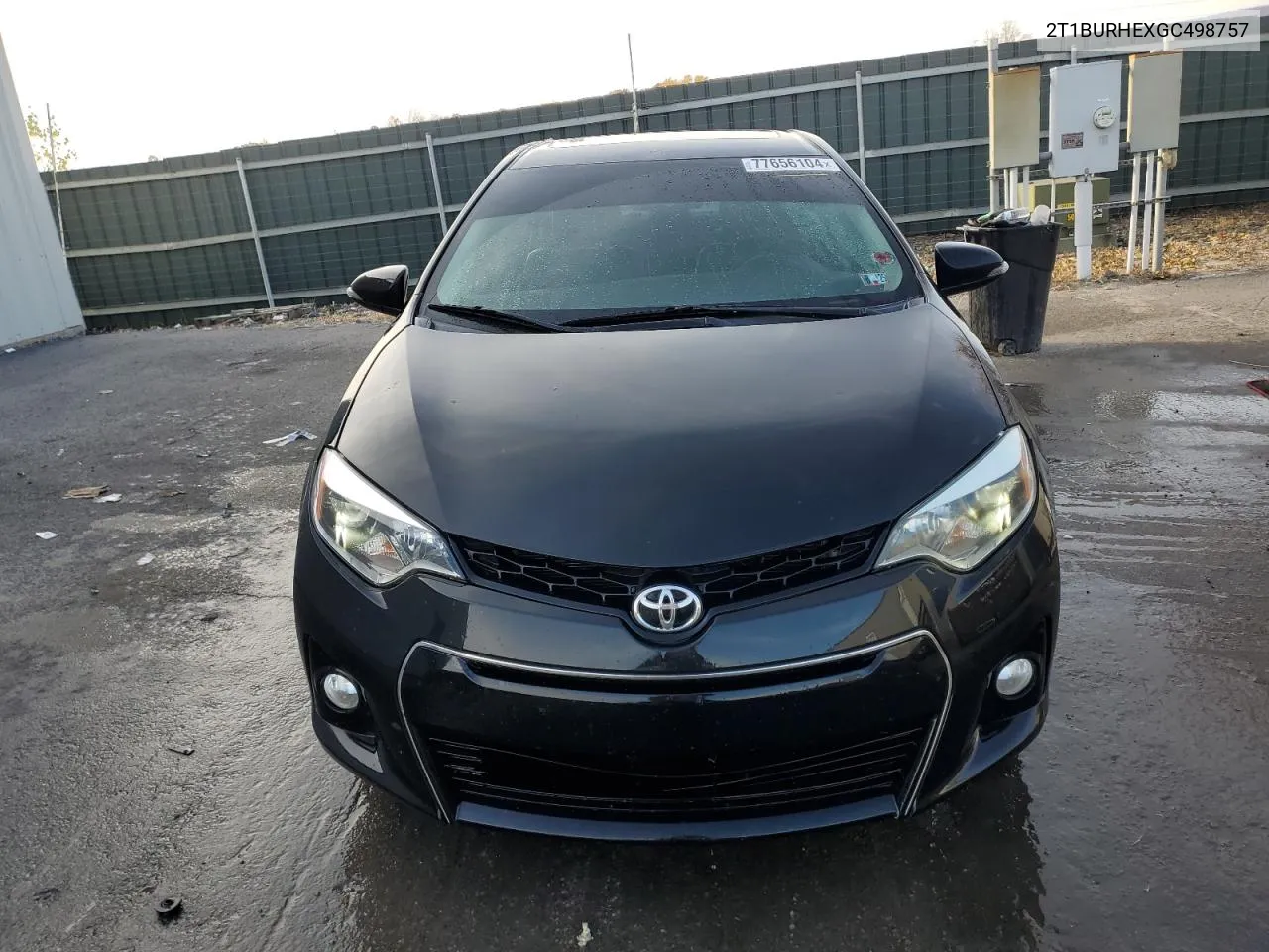 2016 Toyota Corolla L VIN: 2T1BURHEXGC498757 Lot: 77656104