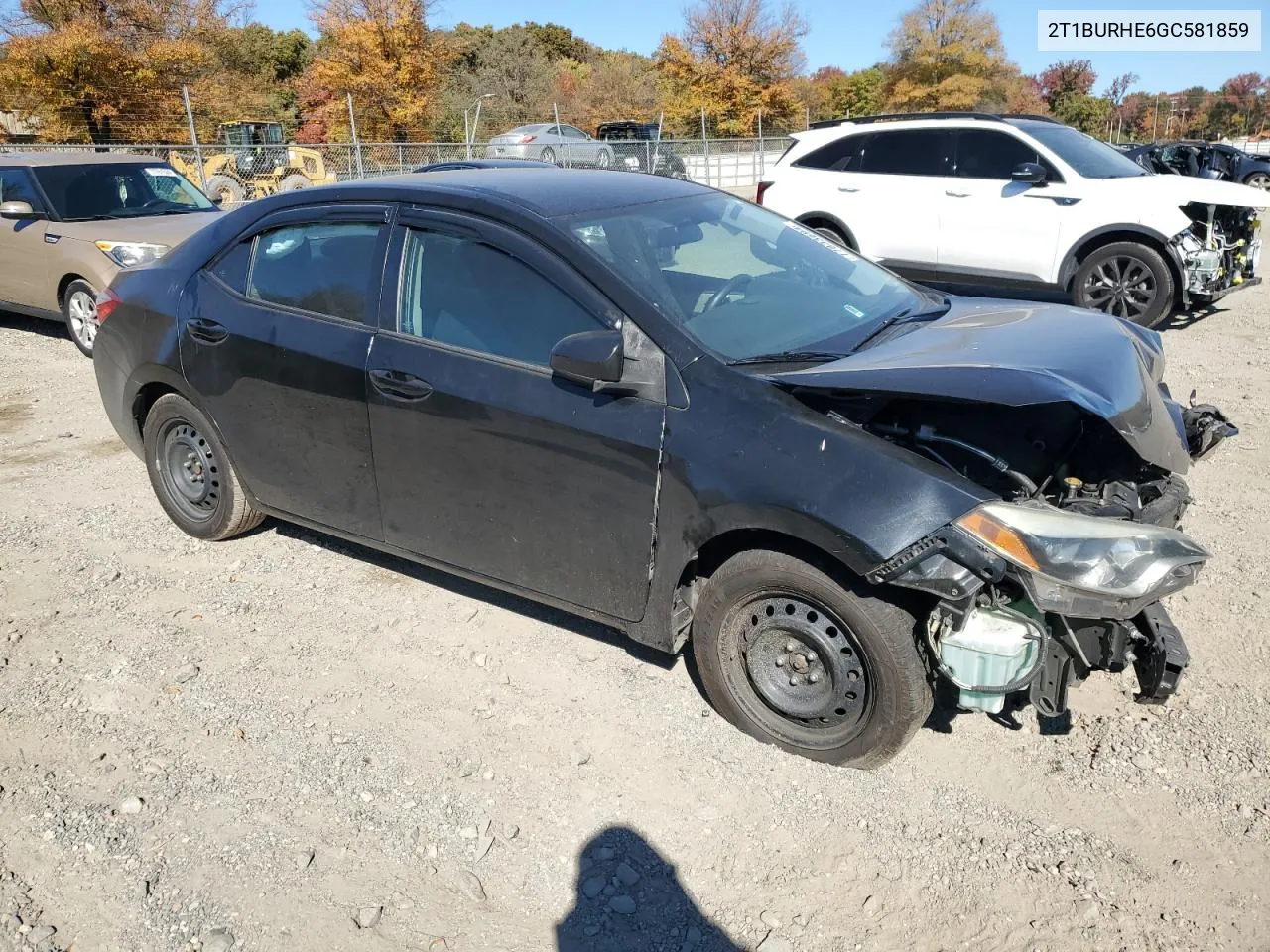 2016 Toyota Corolla L VIN: 2T1BURHE6GC581859 Lot: 77833694