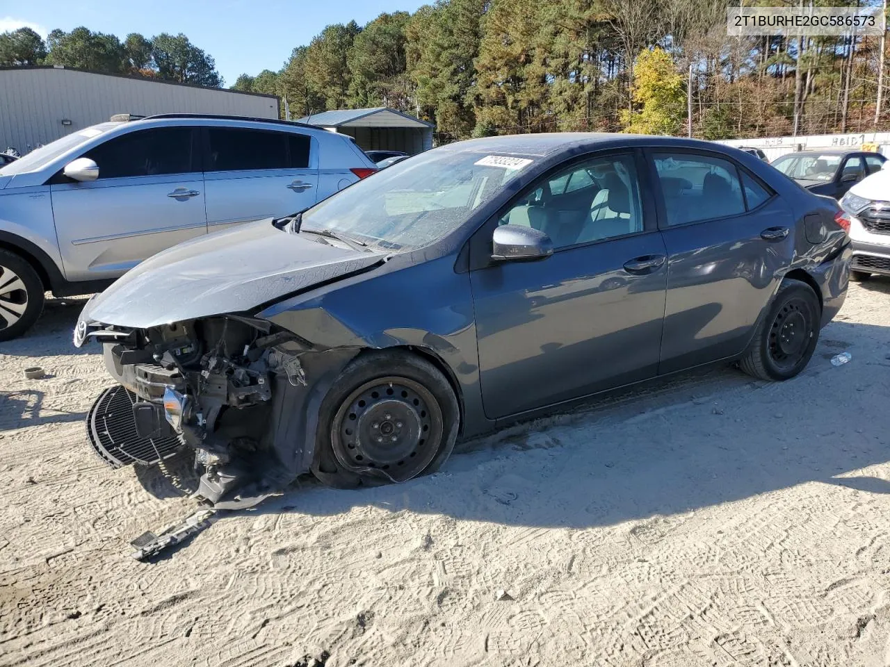 2016 Toyota Corolla L VIN: 2T1BURHE2GC586573 Lot: 77933224