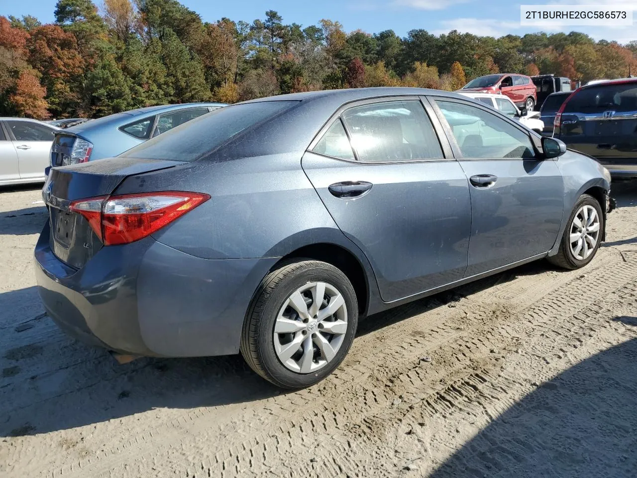 2016 Toyota Corolla L VIN: 2T1BURHE2GC586573 Lot: 77933224