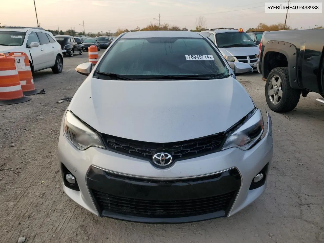 2016 Toyota Corolla L VIN: 5YFBURHE4GP438988 Lot: 78045714