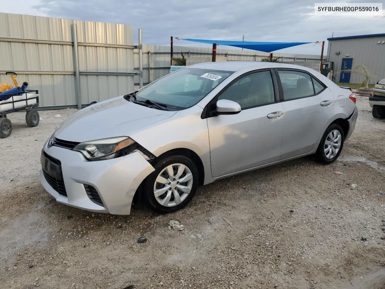 2016 Toyota Corolla L VIN: 5YFBURHE0GP559016 Lot: 78260534