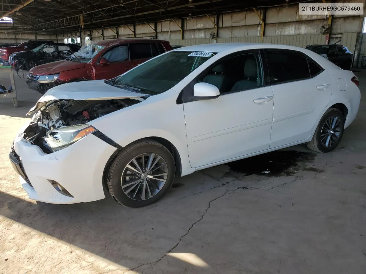 2016 Toyota Corolla L VIN: 2T1BURHE9GC579460 Lot: 78438344