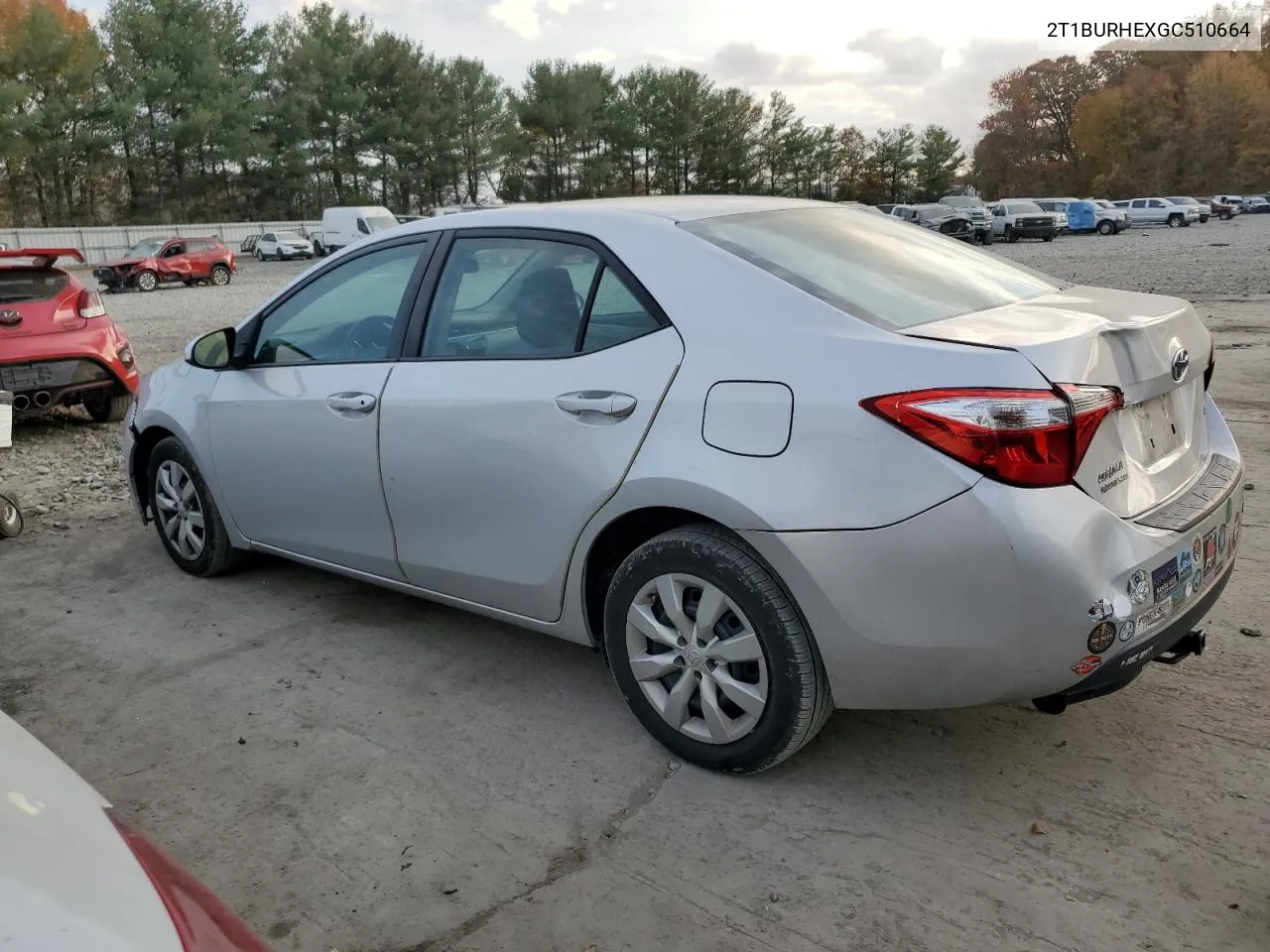 2T1BURHEXGC510664 2016 Toyota Corolla L