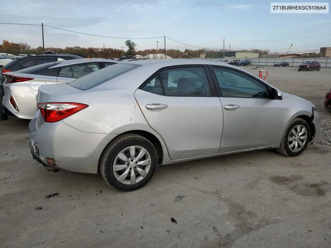 2T1BURHEXGC510664 2016 Toyota Corolla L