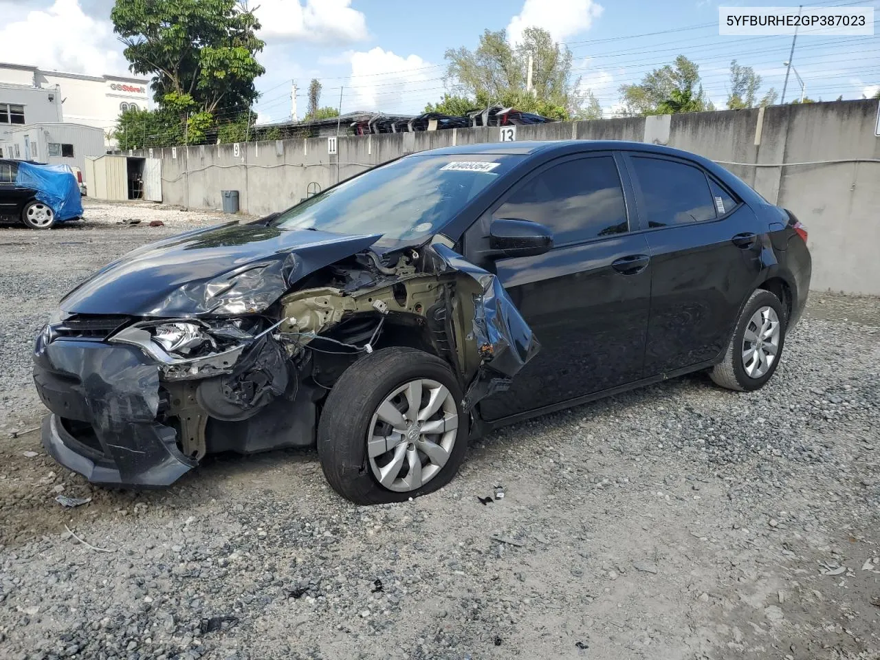 2016 Toyota Corolla L VIN: 5YFBURHE2GP387023 Lot: 78469364