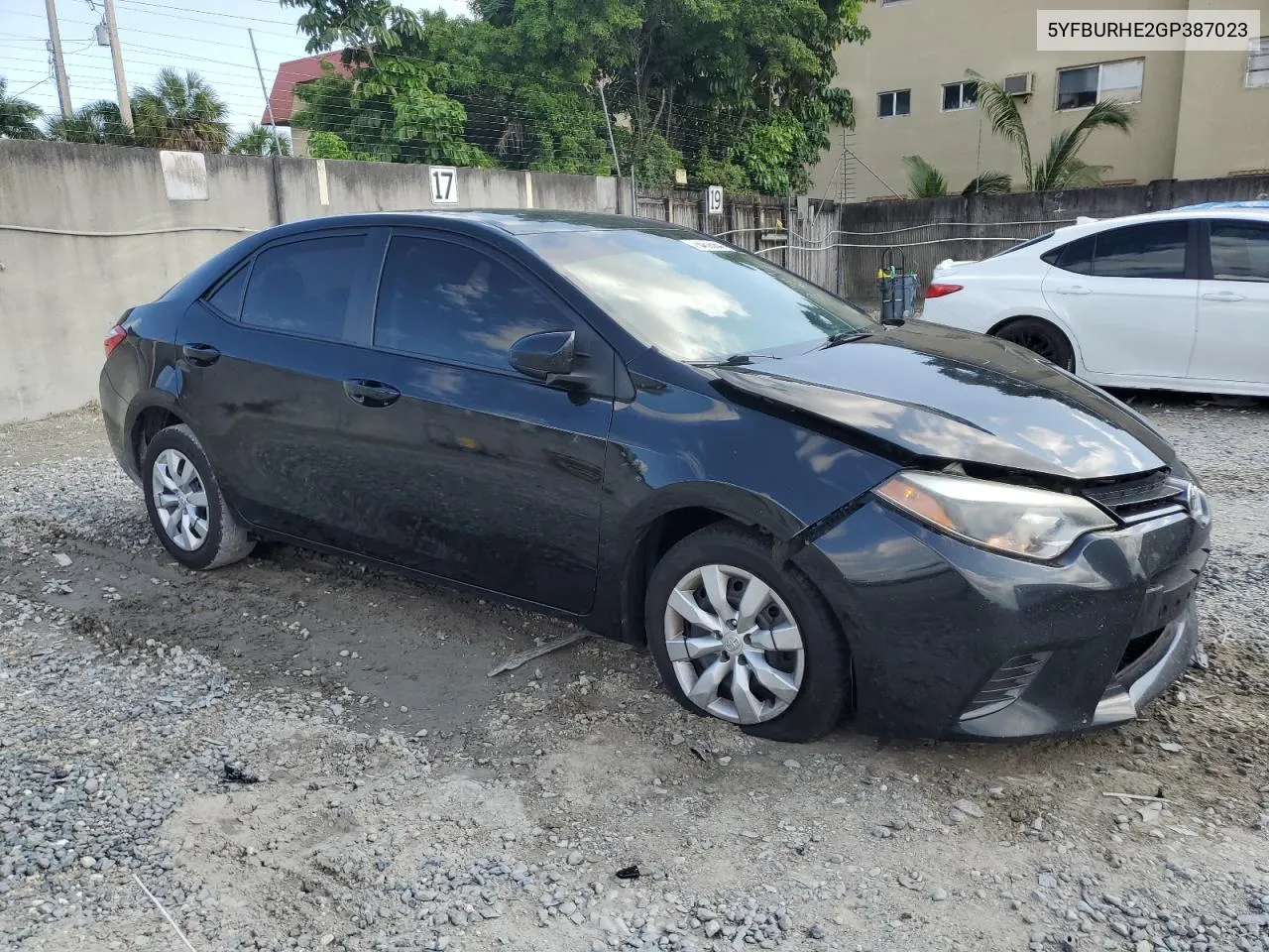 2016 Toyota Corolla L VIN: 5YFBURHE2GP387023 Lot: 78469364