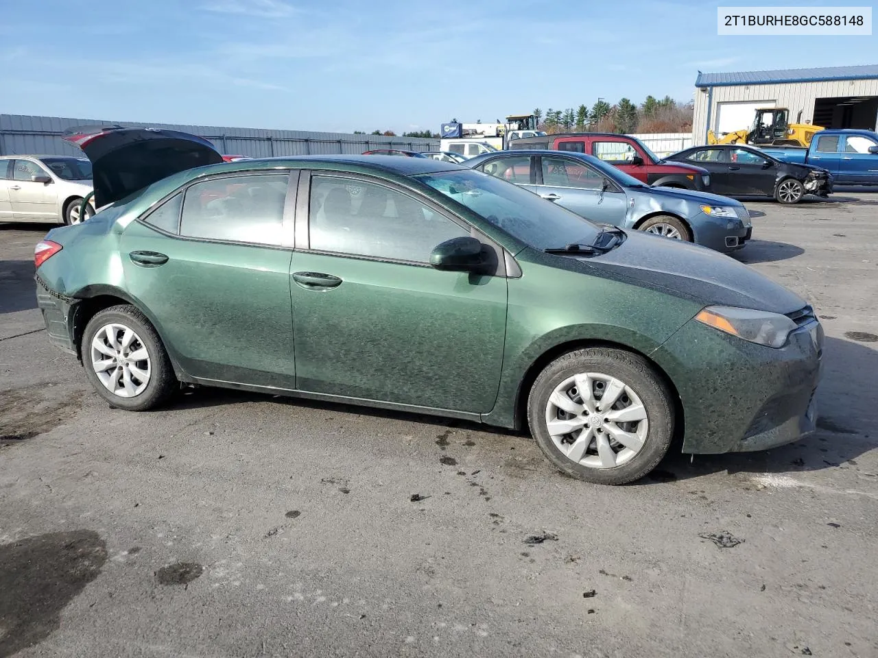 2016 Toyota Corolla L VIN: 2T1BURHE8GC588148 Lot: 78505634