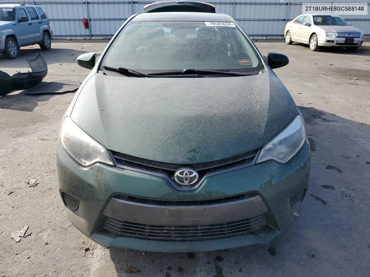 2016 Toyota Corolla L VIN: 2T1BURHE8GC588148 Lot: 78505634