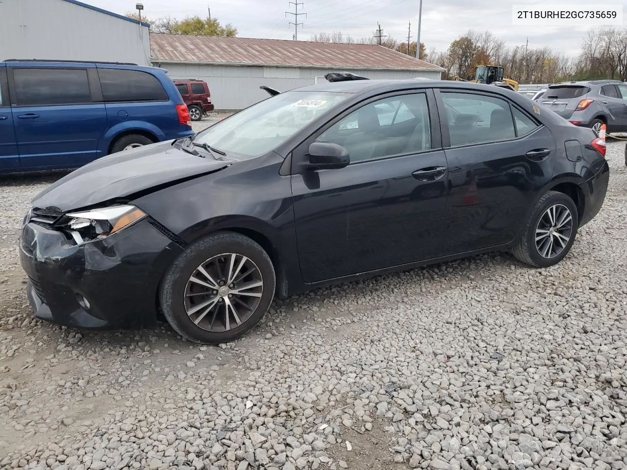 2016 Toyota Corolla L VIN: 2T1BURHE2GC735659 Lot: 78554914