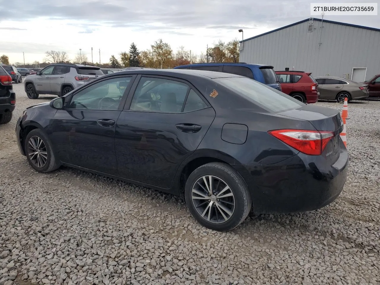 2016 Toyota Corolla L VIN: 2T1BURHE2GC735659 Lot: 78554914