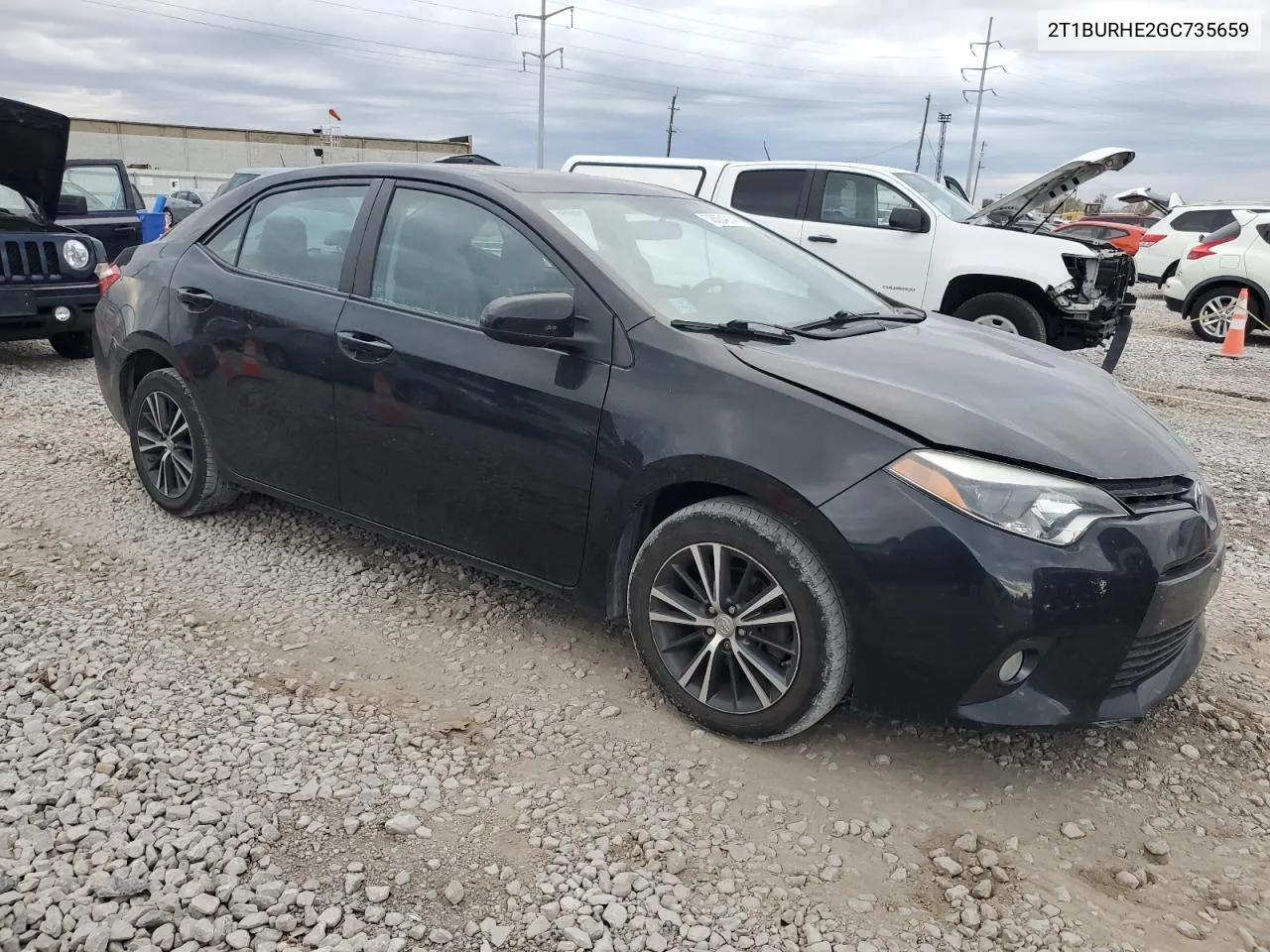 2016 Toyota Corolla L VIN: 2T1BURHE2GC735659 Lot: 78554914