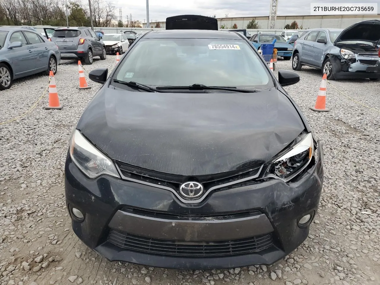 2016 Toyota Corolla L VIN: 2T1BURHE2GC735659 Lot: 78554914