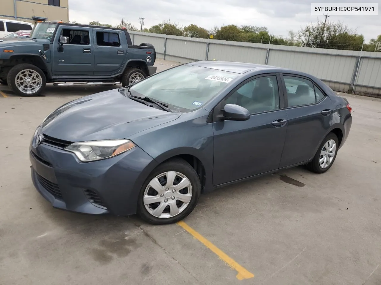 2016 Toyota Corolla L VIN: 5YFBURHE9GP541971 Lot: 78593684