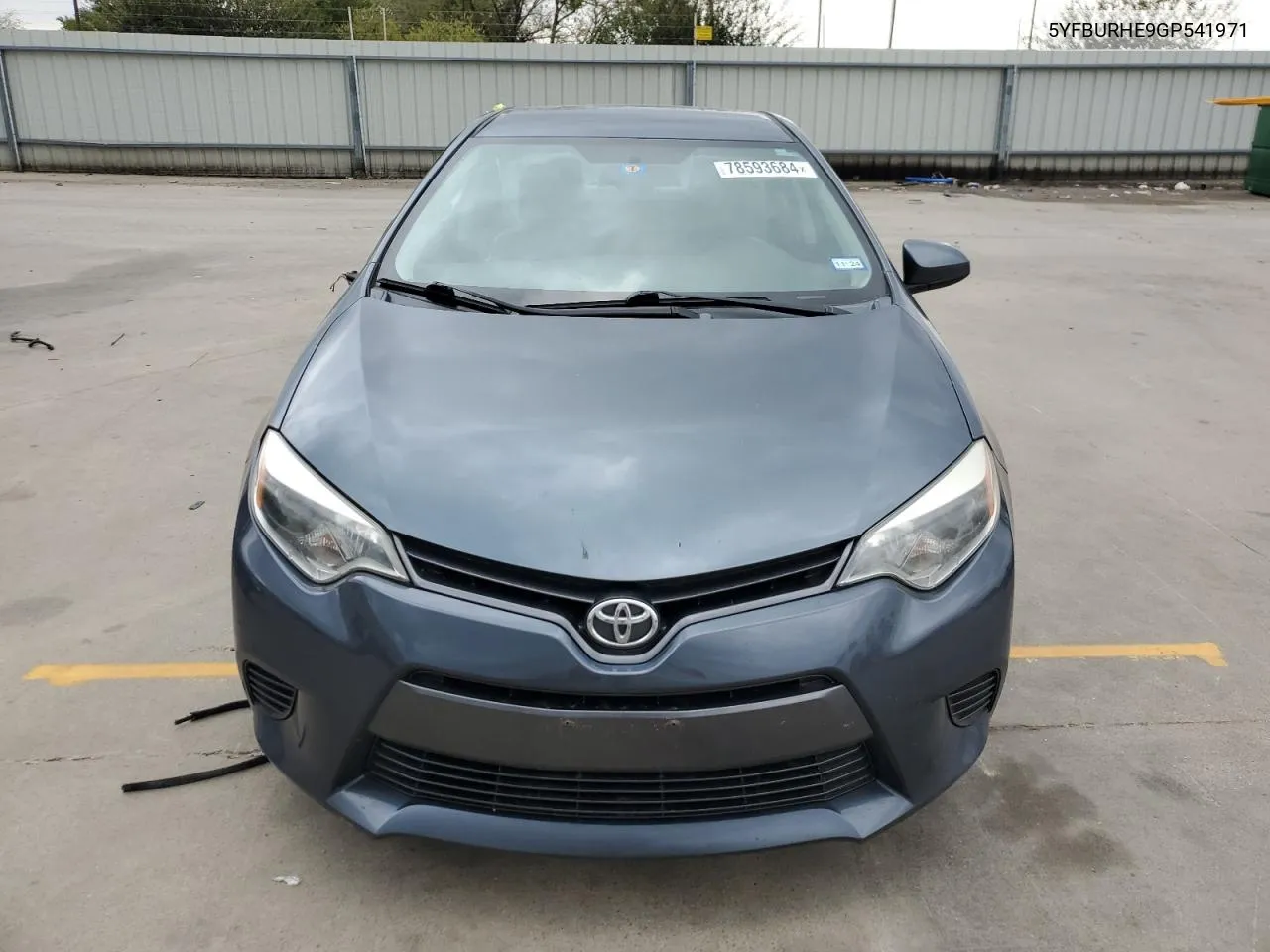 2016 Toyota Corolla L VIN: 5YFBURHE9GP541971 Lot: 78593684