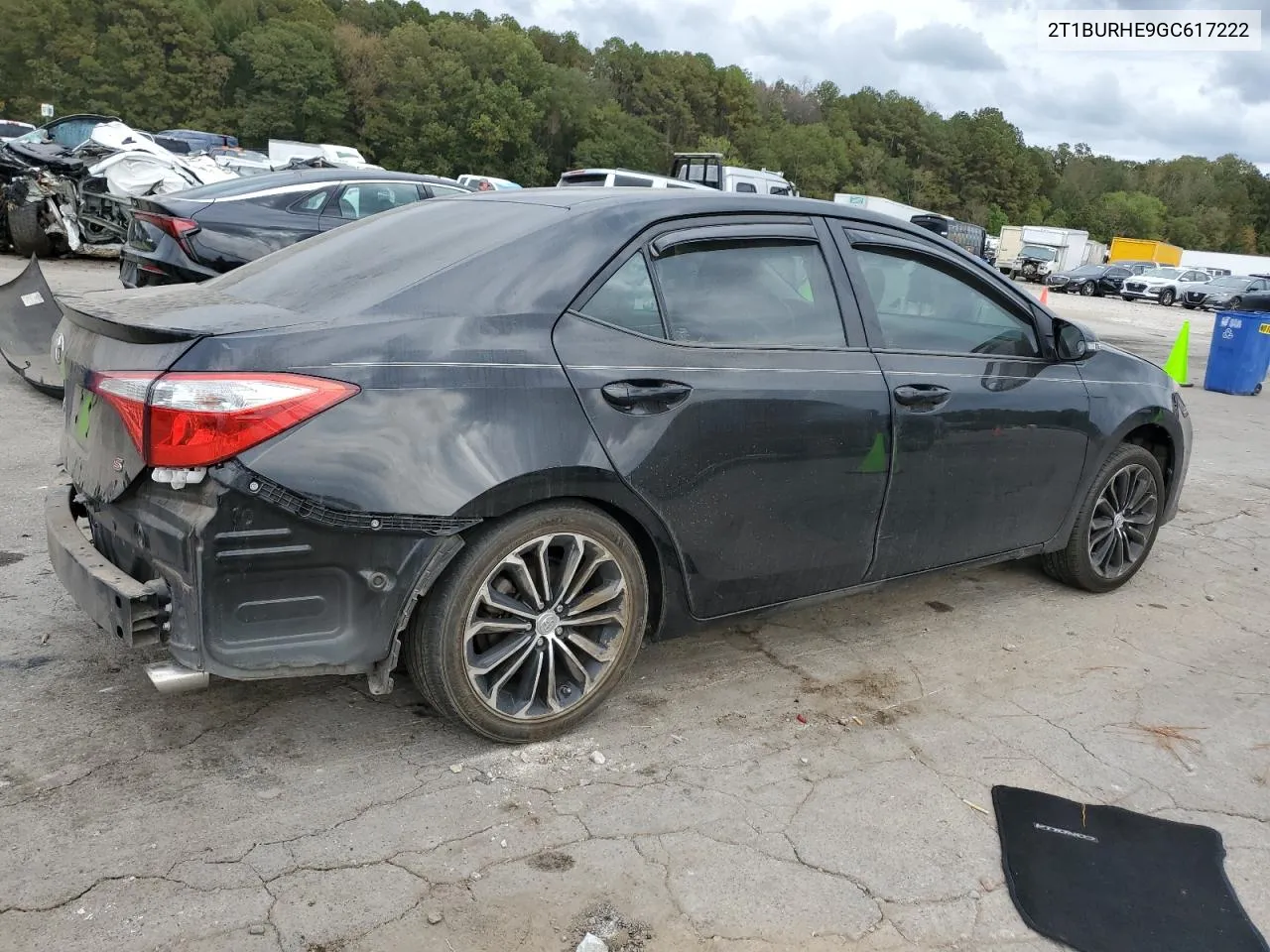 2016 Toyota Corolla L VIN: 2T1BURHE9GC617222 Lot: 78605824