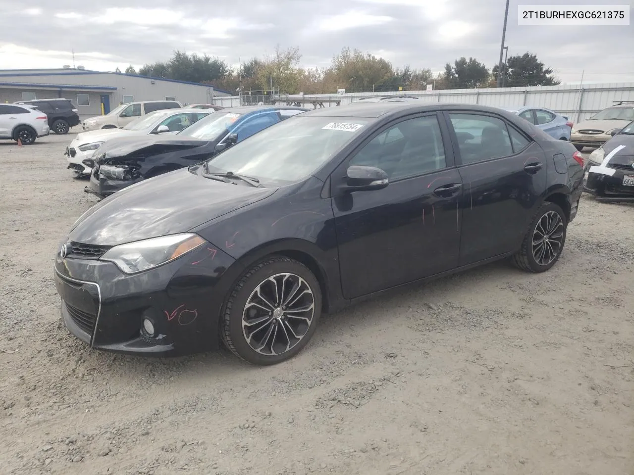 2016 Toyota Corolla L VIN: 2T1BURHEXGC621375 Lot: 78615734