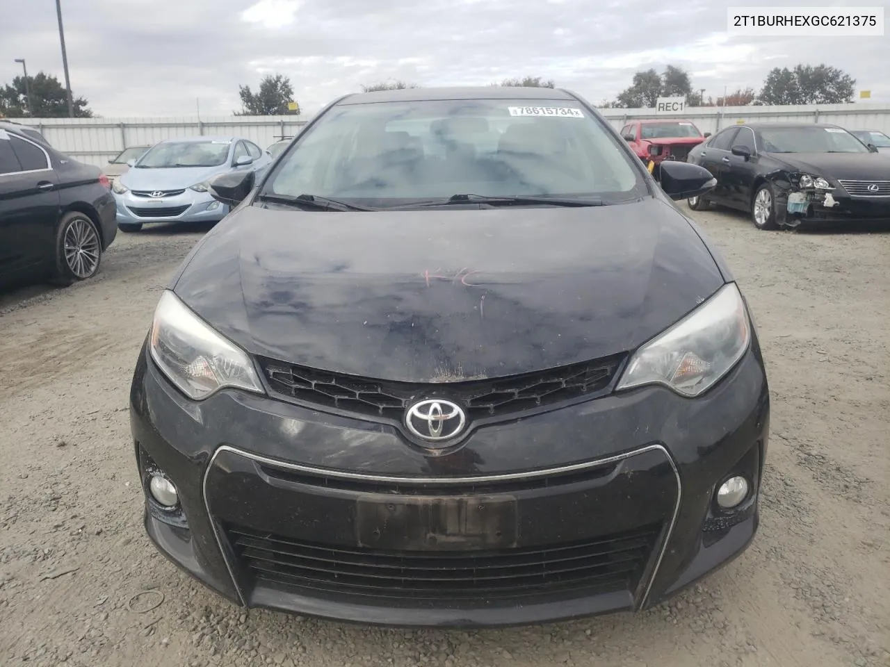 2016 Toyota Corolla L VIN: 2T1BURHEXGC621375 Lot: 78615734