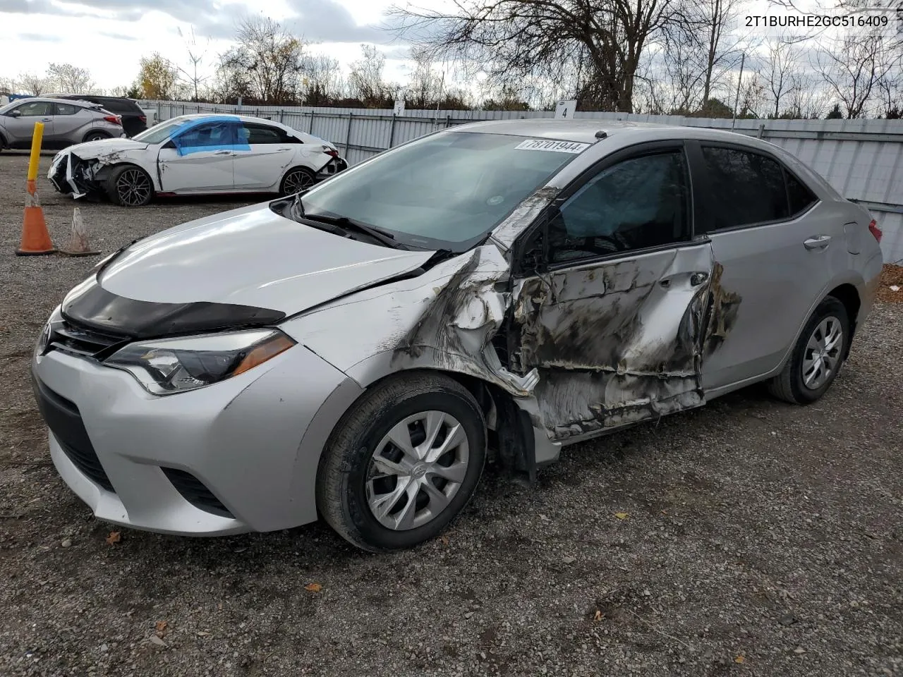 2016 Toyota Corolla L VIN: 2T1BURHE2GC516409 Lot: 78701944