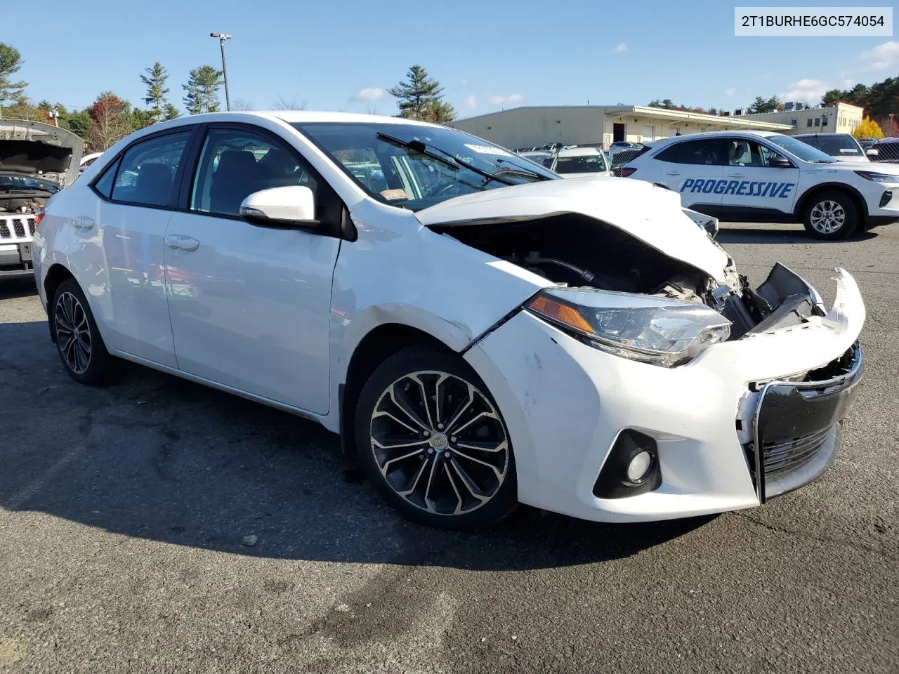 2016 Toyota Corolla L VIN: 2T1BURHE6GC574054 Lot: 78703014