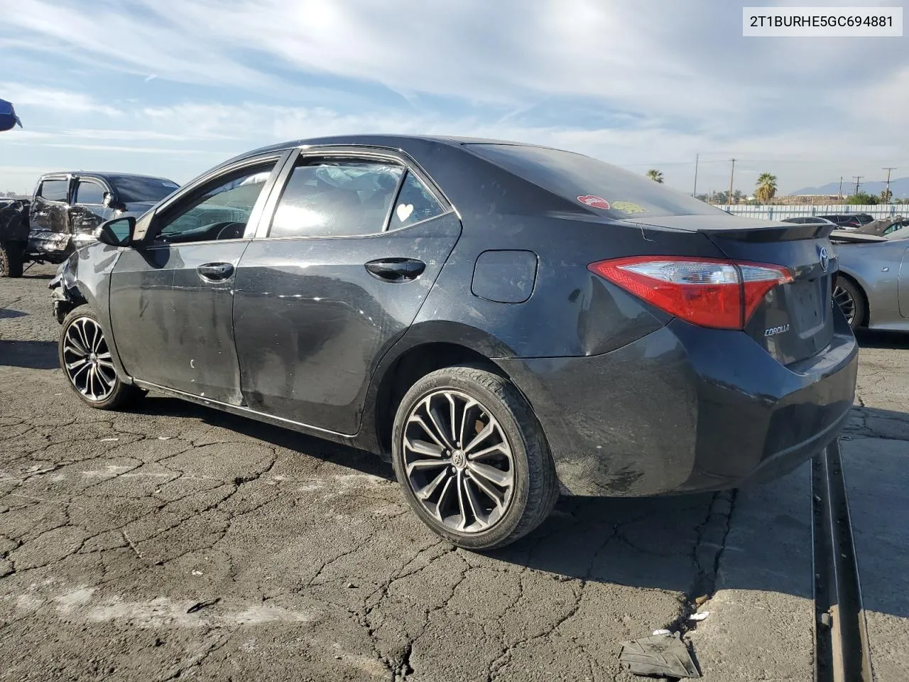 2016 Toyota Corolla L VIN: 2T1BURHE5GC694881 Lot: 78714204