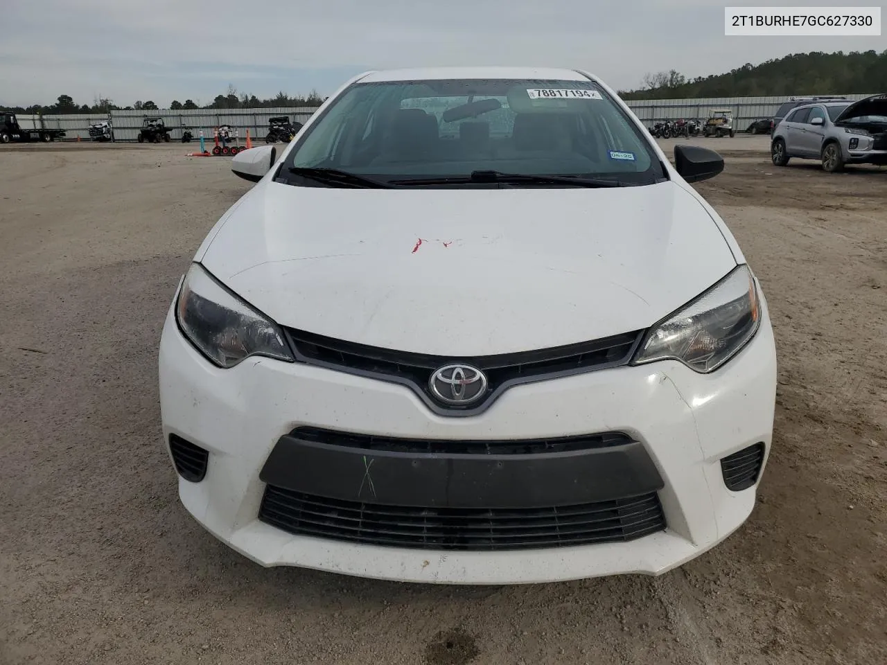 2016 Toyota Corolla L VIN: 2T1BURHE7GC627330 Lot: 78817194