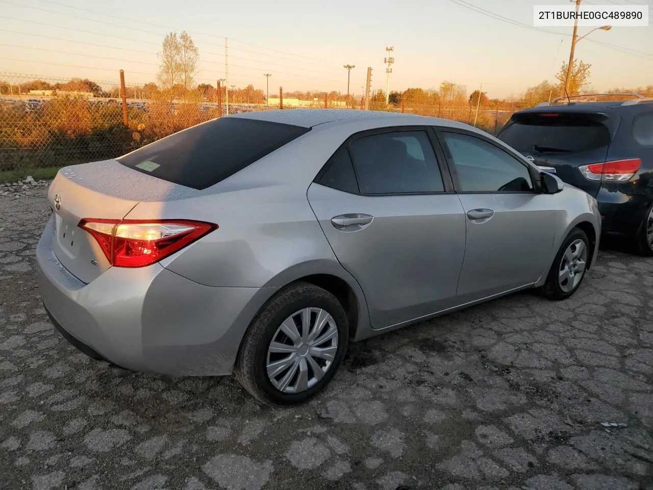 2016 Toyota Corolla L VIN: 2T1BURHE0GC489890 Lot: 78839594