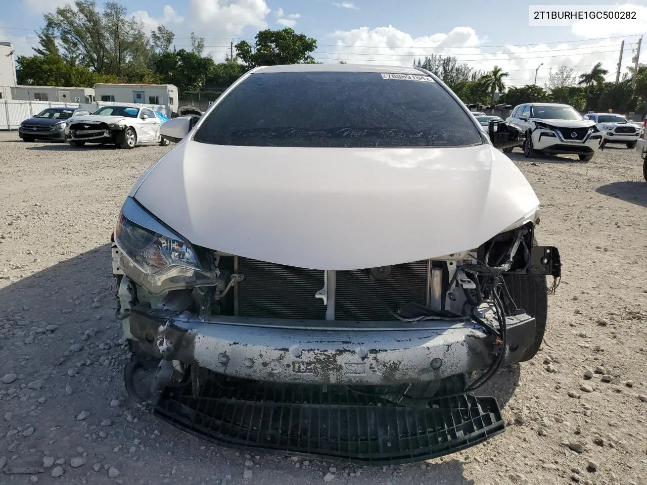 2016 Toyota Corolla L VIN: 2T1BURHE1GC500282 Lot: 78869154