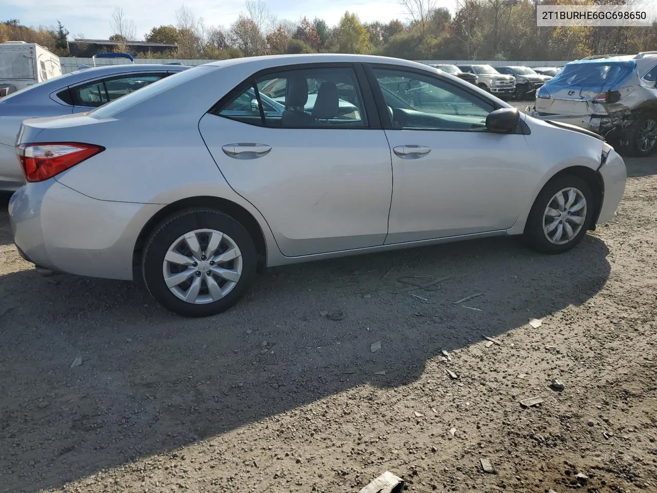 2016 Toyota Corolla L VIN: 2T1BURHE6GC698650 Lot: 78891924