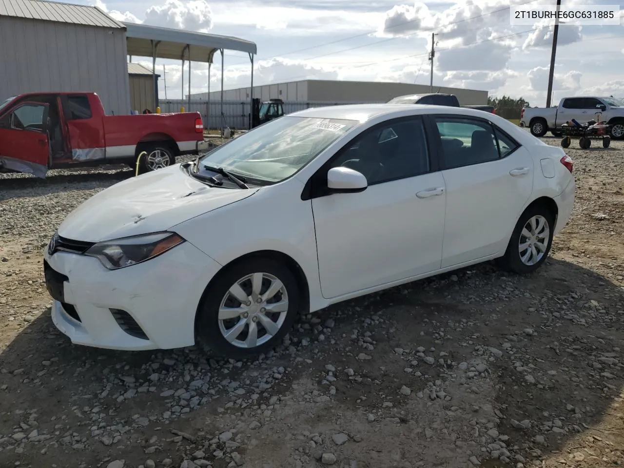 2016 Toyota Corolla L VIN: 2T1BURHE6GC631885 Lot: 78896314