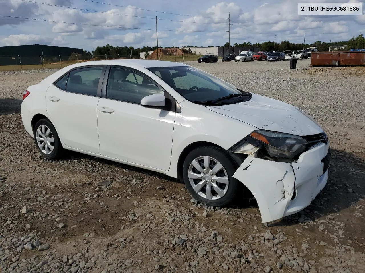 2016 Toyota Corolla L VIN: 2T1BURHE6GC631885 Lot: 78896314